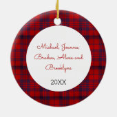 Niedlich Rustikale Personalisierte Weihnachtsgnome Keramik Ornament (Hinten)