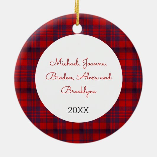 Niedlich Rustikale Personalisierte Weihnachtsgnome Keramik Ornament (Hinten)