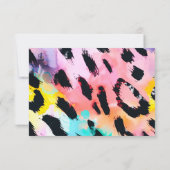 Niedlich Safari Animal Foto Geburtstag Dankeskarte (Rückseite)