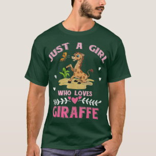 Niedlich Safari Animal Lover Geschenk Nur ein Mädc T-Shirt