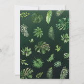 Niedlich Safari Animals Baby Dusche Einladung (Rückseite)