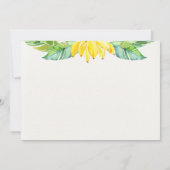 Niedlich Safari Animals Baby Dusche Einladung (Rückseite)