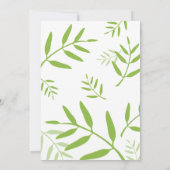 Niedlich Safari Animals Baby Shower Boy Einladung (Rückseite)