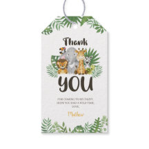 Niedlich Safari Animals Geburtstagsdusche Danke