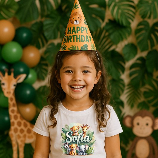 Niedlich Safari Animals Sofia Kinder T-Shirt