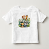 Niedlich Safari Animals William Kids T-Shirt (Vorderseite)