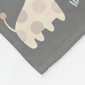 Niedlich Safari Geburtshinweis Fleece Baby Blanket (Ecke)