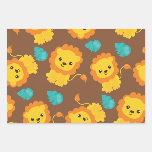 Niedlich Safari Geschenkpapier Set (Vorderseite 3)