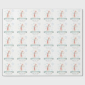 Niedlich Safari Giraffe Star Cloud Balloon Babydus Geschenkpapier (Flach)