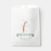 Niedlich Safari Giraffe Star Cloud Balloon Babydus Geschenktütchen (Vorderseite)