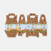 Niedlich Safari Jungle Animal Boy Gable Favor Box Geschenkschachtel (Ungefaltet)