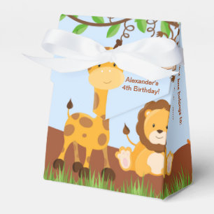 Niedlich Safari Jungle Animal Boy Zelt Gefallen Bo Geschenkschachtel