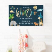 Niedlich Safari Jungle Animal Wild One Baby Dusche Banner (Insitu)