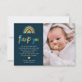 Niedlich Safari Jungle Animal Wild One Baby Dusche Dankeskarte (Vorderseite)