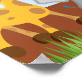 Niedlich Safari Jungle Animals Boy Baby Showbanner Poster (Ecke)