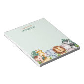 Niedlich Safari Jungle Animals Kinder Notizblock (angewinkelt)