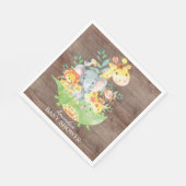 Niedlich Safari Jungle Babydusche Papier Napkins Serviette (Ecke)