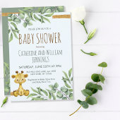 Niedlich Safari Jungle Lion Eucalyptus Baby Dusche Einladung