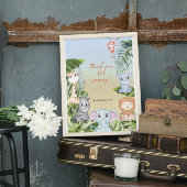 Niedlich Safari Jungle Little Animal Baby Dusche G Poster