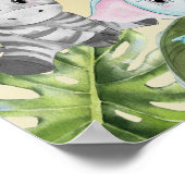 Niedlich Safari Jungle Little Animal Baby Dusche G Poster (Ecke)