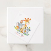 Niedlich Safari Jungle Tiere Wasserfarbe Vielen Da Geschenkanhänger (Beispiel)