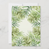 Niedlich Safari Jungle Zoo Mädchendusche Einladung (Rückseite)