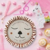 Niedlich Safari Lion Baby Dusche Pappteller (Party)