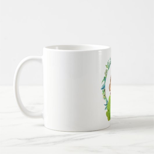 Niedlich Safari Monkey Hallo Kaffeetasse (Links)