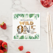 Niedlich Safari Wild 1. Geburtstag Serviette (Beispiel)