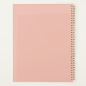 Niedlich Sage Green Kariert Personalisiert Planer (Rückseite)