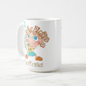 Niedlich Sagittarius Kid Kaffeetasse (Vorderseite Links)