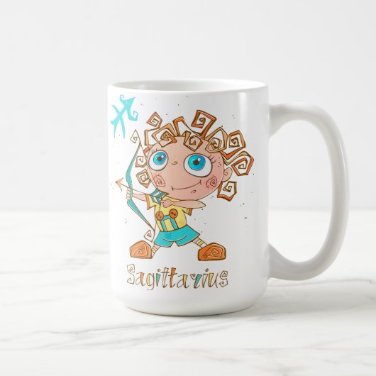 Niedlich Sagittarius Kid Kaffeetasse (Rechts)