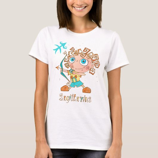 Niedlich Sagittarius Kid T-Shirt (Vorderseite)