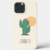 Niedlich Saguaro Cactus Theme Phone Cover (Rückseite)