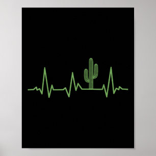 Niedlich Saguaro Cactus Wüste Pflanze Cacti Liebha Poster