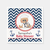 Niedlich Sailor Boy Nautical Baby Dusche Serviette (Vorderseite)