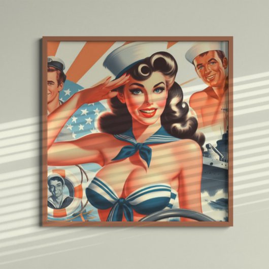 Niedlich Sailor Pinup Poster