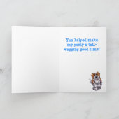 Niedlich Saint Bernard Vielen Dank Karte (Innenseite)