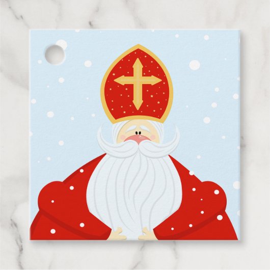 Niedlich Saint Nicholas Geschenkanhänger (Vorderseite)