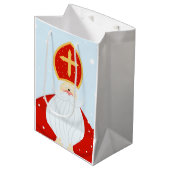 Niedlich Saint Nicholas Mittlere Geschenktüte (Vorderseite Schrägansicht)