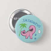 Niedlich Saltasaurus Button (Vorne & Hinten)