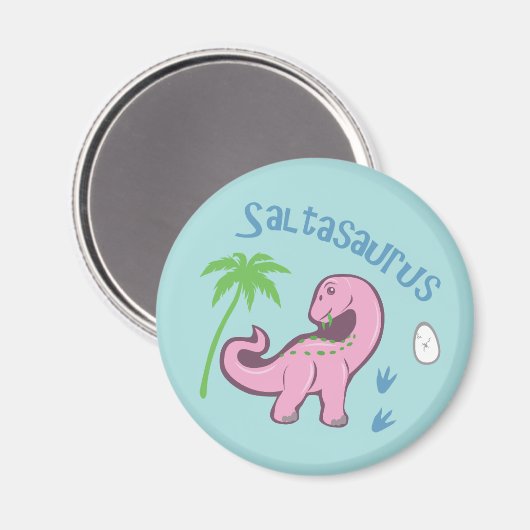 Niedlich Saltasaurus Magnet (Vorderseite/Rückseite)