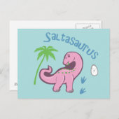 Niedlich Saltasaurus Postkarte (Vorne/Hinten)