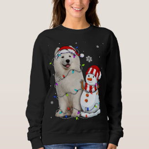 Niedlich Samoyed Weihnachtsmannmütze Weihnachts We Sweatshirt