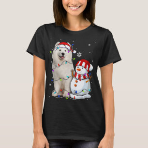 Niedlich Samoyed Weihnachtsmannmütze Weihnachts We T-Shirt