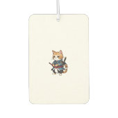Niedlich Samurai Cat Phone Case Design Autolufterfrischer (Vorderseite)