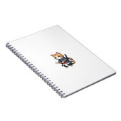 Niedlich Samurai Cat Phone Case Design Notizblock (Rechte Seite)