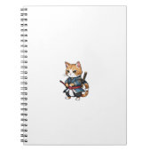 Niedlich Samurai Cat Phone Case Design Notizblock (Vorderseite)