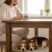 Niedlich Sandy Browns Tee und Beagle Liebe Kaffeetasse