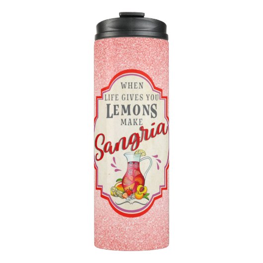 Niedlich Sangria Tumbler Thermosbecher (Vorderseite)